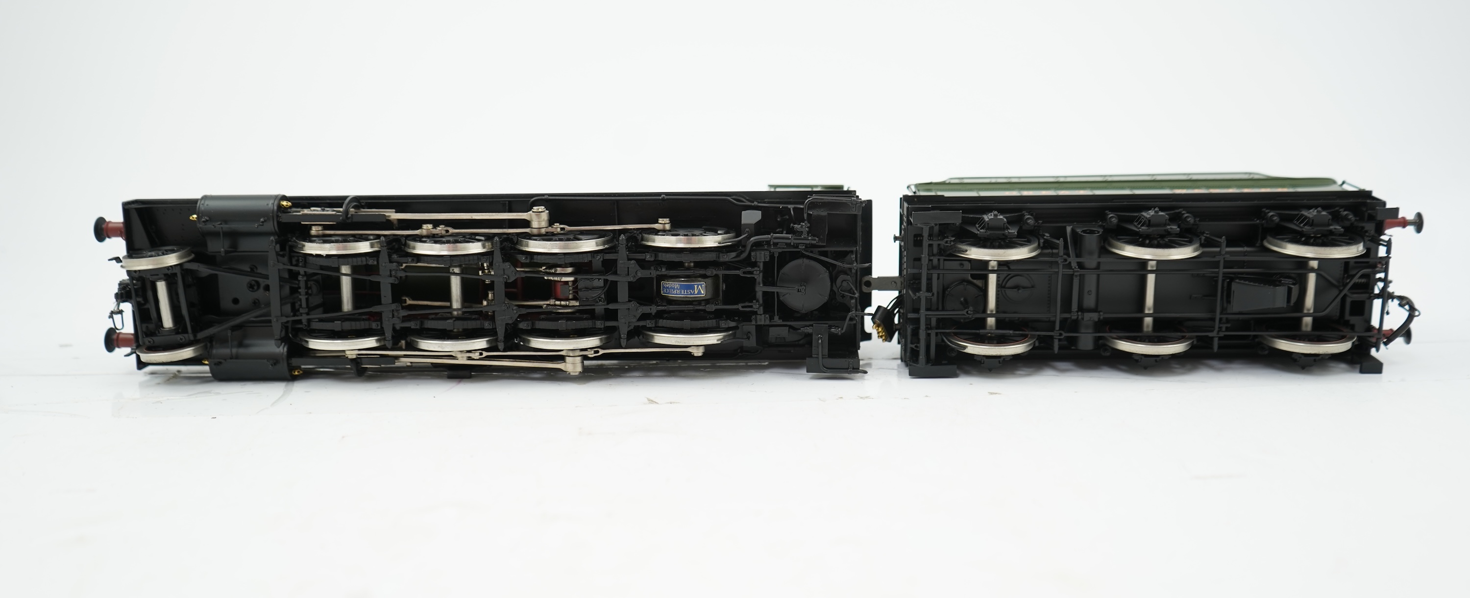 An 0 gauge Masterpiece Models model of GWR Class 28xx, 2804, 2-8-0 tender locomotive, powered for two rail operation, with original box.